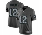 Green Bay Packers #12 Aaron Rodgers Limited Gray Static Fashion Limited Football Jersey