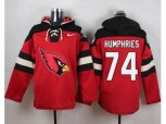 Arizona Cardinals #74 D.J. Humphries Red Player Pullover Hoodie