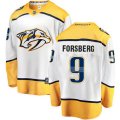 Nashville Predators #9 Filip Forsberg Fanatics Branded White Away Breakaway NHL Jersey