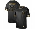 Detroit Tigers #28 Niko Goodrum Authentic Black Gold Fashion Baseball Jersey