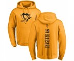 NHL Adidas Pittsburgh Penguins #19 Derick Brassard Gold One Color Backer Pullover Hoodie