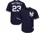 New York Yankees #23 Don Mattingly Replica Navy Blue Alternate MLB Jersey