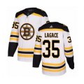 Boston Bruins #35 Maxime Lagace Authentic White Away Hockey Jersey