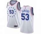 Philadelphia 76ers #53 Darryl Dawkins White Swingman Jersey - Earned Edition