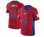 New York Giants #8 Daniel Jones Limited Red Rush Drift Fashion Football Jersey
