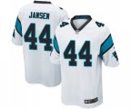 Carolina Panthers #44 J.J. Jansen Game White Football Jersey
