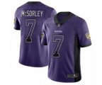 Baltimore Ravens #7 Trace McSorley Limited Purple Rush Drift Fashion Football Jersey