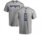 New England Patriots #6 Ryan Allen Ash Backer T-Shirt