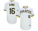 Pittsburgh Pirates #16 Jung-ho Kang White Flexbase Authentic Collection Cooperstown Baseball Jersey