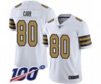 New Orleans Saints #80 Austin Carr Limited White Rush Vapor Untouchable 100th Season Football Jersey