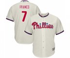 Philadelphia Phillies #7 Maikel Franco Replica Cream Alternate Cool Base Baseball Jersey