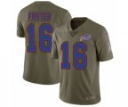 Buffalo Bills #16 Robert Foster Limited Olive 2017 Salute to Service NFL Jersey