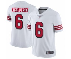 San Francisco 49ers #6 Mitch Wishnowsky Limited White Rush Vapor Untouchable Football Jersey