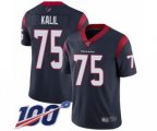 Houston Texans #75 Matt Kalil Navy Blue Team Color Vapor Untouchable Limited Player 100th Season Football Jersey