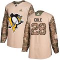 Pittsburgh Penguins #28 Ian Cole Authentic Camo Veterans Day Practice NHL Jersey