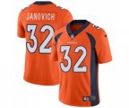 Denver Broncos #32 Andy Janovich Orange Team Color Vapor Untouchable Limited Player Football Jersey