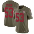 New York Giants #53 Connor Barwin Limited Olive 2017 Salute to Service NFL Jersey