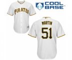 Pittsburgh Pirates Jason Martin Replica White Home Cool Base Baseball Player Jersey