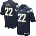 Los Angeles Chargers #22 Jason Verrett Game Navy Blue Team Color NFL Jersey