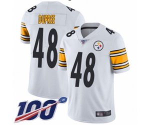 Pittsburgh Steelers #48 Bud Dupree White Vapor Untouchable Limited Player 100th Season Football Jersey