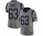 Los Angeles Rams #63 Austin Corbett Limited Gray Inverted Legend Football Jersey