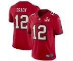 Tampa Bay Buccaneers #12 Tom Brady Red Jersey 2021 Super Bowl LV
