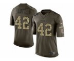 San Francisco 49ers #42 Ronnie Lott army green[Limited Salute To Service]