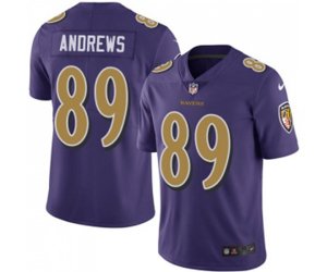 Baltimore Ravens #89 Mark Andrews Limited Purple Rush Vapor Untouchable Football Jersey