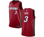 Miami Heat #3 Dwyane Wade Swingman Red NBA Jersey Statement Edition