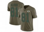Green Bay Packers #81 Geronimo Allison Limited Olive 2017 Salute to Service NFL Jersey