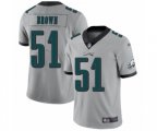 Philadelphia Eagles #51 Zach Brown Limited Silver Inverted Legend Football Jersey