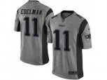 New England Patriots #11 Julian Edelman Gray jerseys(Limited)