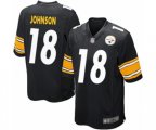 Pittsburgh Steelers #18 Diontae Johnson Game Black Team Color Football Jersey