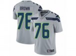 Seattle Seahawks #76 Duane Brown Grey Alternate Vapor Untouchable Limited Player NFL Jersey