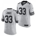 Green Bay Packers #33 Aaron Jones Nike Gray Vapor Limited Jersey