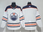 Edmonton Oilers Blank White Road Authentic Stitched NHL Jersey