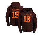 Cleveland Browns #19 Corey Coleman Brown Name & Number Pullover NFL Hoodie