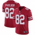San Francisco 49ers #82 Logan Paulsen Red Team Color Vapor Untouchable Limited Player NFL Jersey