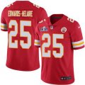 Kansas City Chiefs 25 Clyde Edwards Helaire Red Team Color Bound Stitched NFL Vapor Untouchable Limited 2024 Super Bowl LVIII Jersey
