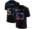 Indianapolis Colts #53 Darius Leonard Multi-Color Black 2020 NFL Crucial Catch Vapor Untouchable Limited Jersey