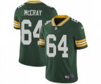 Green Bay Packers #64 Justin McCray Green Team Color Vapor Untouchable Limited Player Football Jersey
