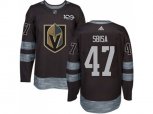 Vegas Golden Knights #47 Luca Sbisa Black 1917-2017 100th Anniversary Stitched NHL Jersey