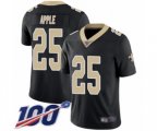 New Orleans Saints #25 Eli Apple Black Team Color Vapor Untouchable Limited Player 100th Season Football Jersey