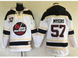 Winnipeg Jets #57 Tyler Myers White Sawyer Hooded Sweatshirt Stitched NHL Jersey