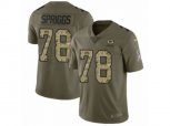 Green Bay Packers #78 Jason Spriggs Limited Olive Camo 2017 Salute to Service NFL Jersey