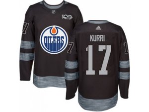 Edmonton Oilers #17 Jari Kurri Black 1917-2017 100th Anniversary Stitched NHL Jersey