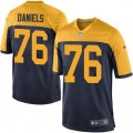 Green Bay Packers #76 Mike Daniels Game Navy Blue Alternate NFL Jersey