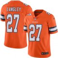 Denver Broncos #27 Brendan Langley Limited Orange Rush Vapor Untouchable NFL Jersey