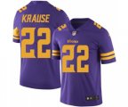 Minnesota Vikings #22 Paul Krause Limited Purple Rush Vapor Untouchable Football Jersey