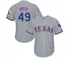 Texas Rangers #49 Jon Niese Replica Grey Road Cool Base MLB Jersey